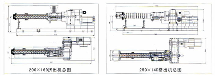 銷釘機筒冷喂料橡膠擠出機結(jié)構(gòu)圖